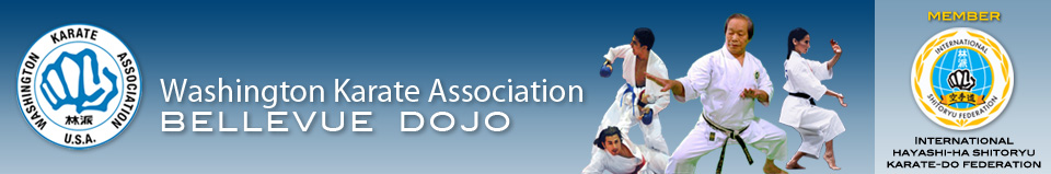 header image for WKA Bellevue with karate athletes